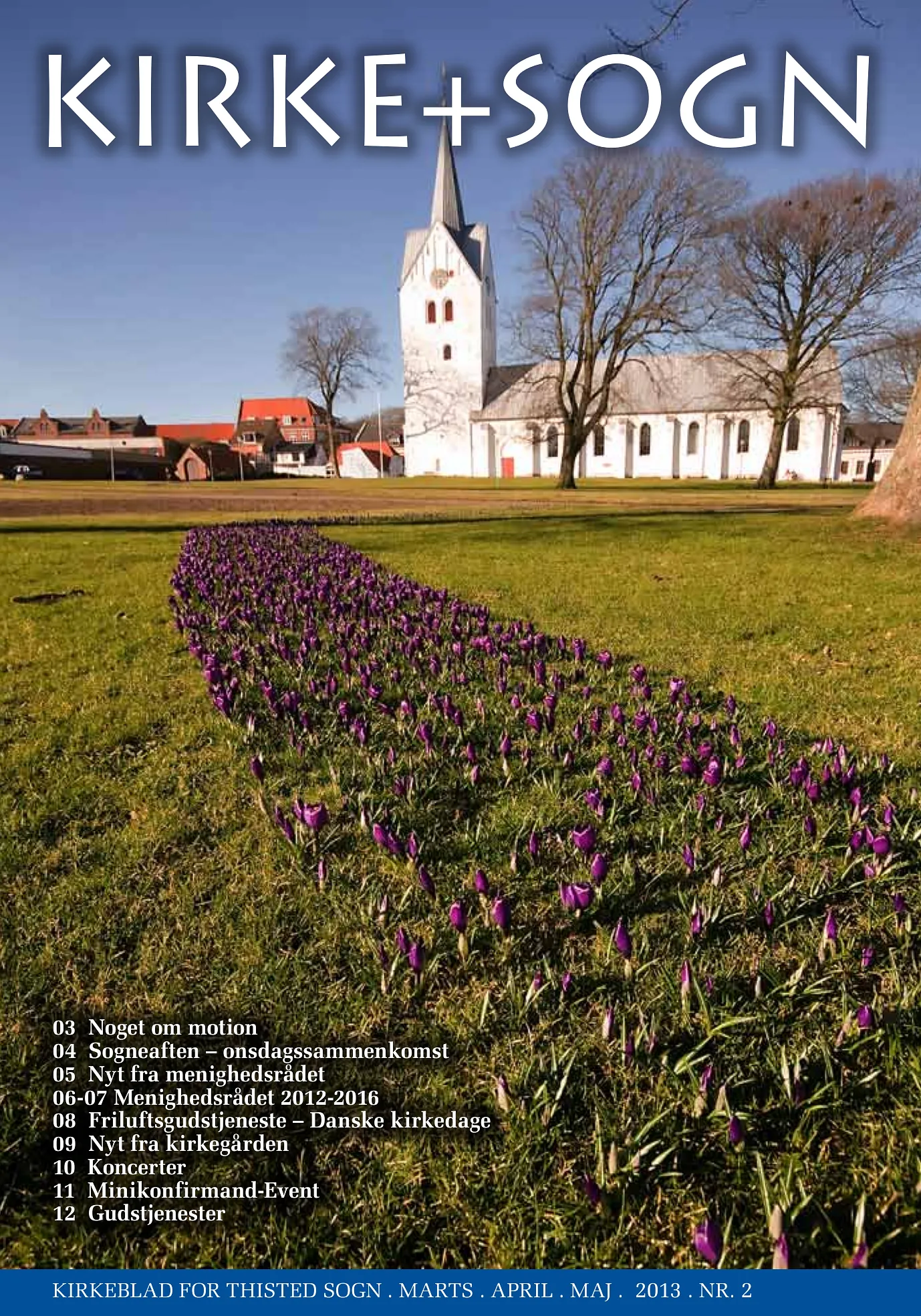 Billede af forsiden på kirkebladet