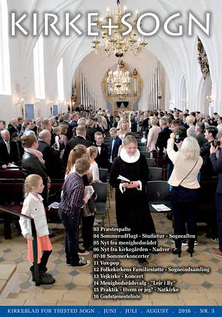 Billede af forsiden på kirkebladet