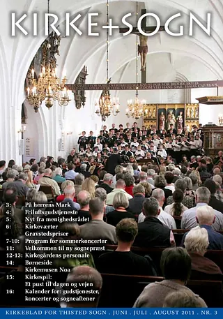 Billede af forsiden på kirkebladet