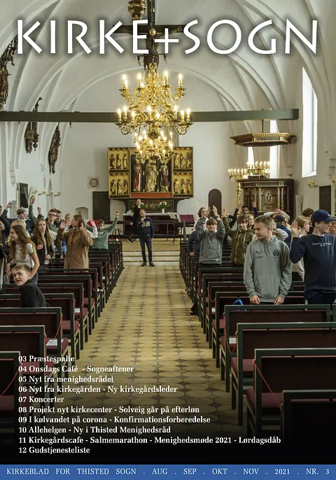 Billede af forsiden på kirkebladet