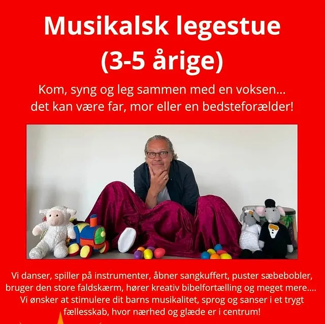 Billede af plakat til musikalsk legestue