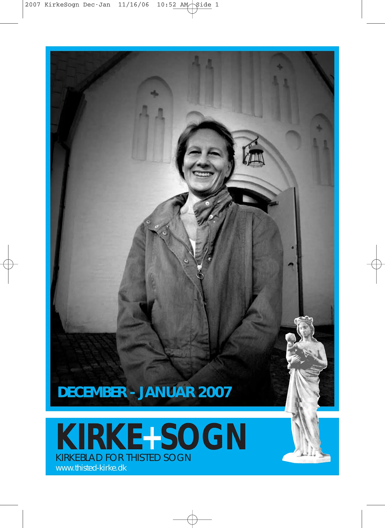 Billede af forsiden på kirkebladet