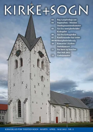 Billede af forsiden på kirkebladet