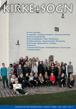 Billede af forsiden på kirkebladet