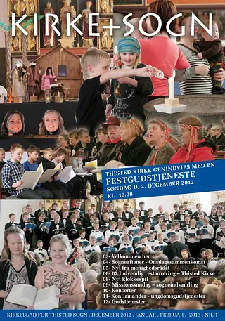 Billede af forsiden på kirkebladet