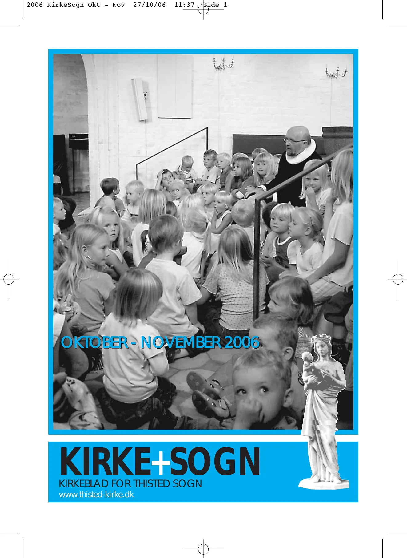 Billede af forsiden på kirkebladet