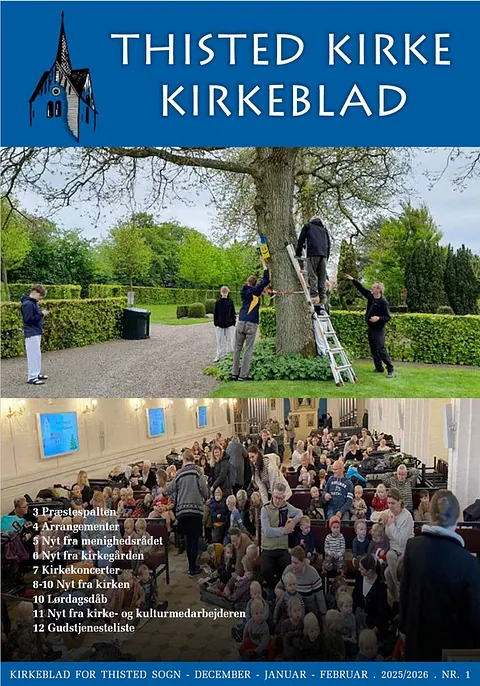 Billede af forsiden på kirkebladet