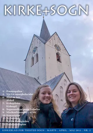 Billede af forsiden på kirkebladet