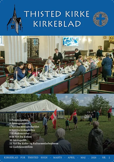 Billede af forsiden på kirkebladet