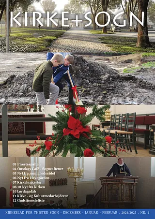Billede af forsiden på kirkebladet